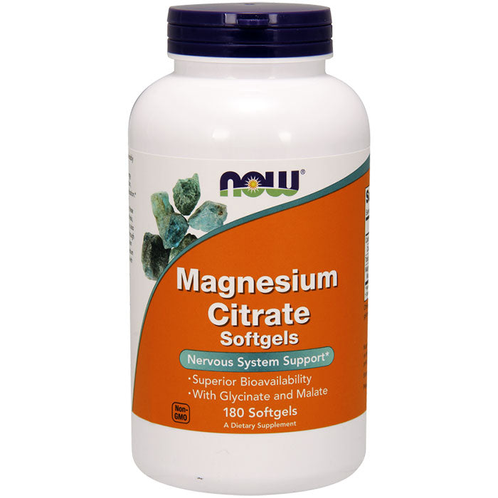 Magnesium Citrate, 180 Softgels, NOW Foods