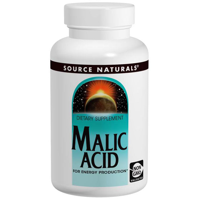 Malic Acid 833 mg, 120 Tablets, Source Naturals