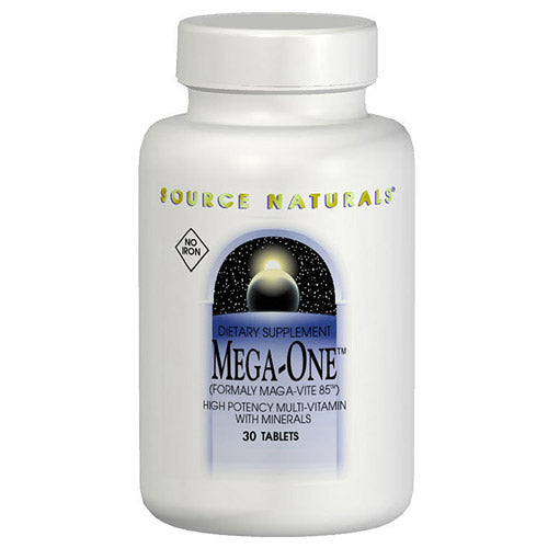 Mega-One Multiple No Iron 30 tabs from Source Naturals