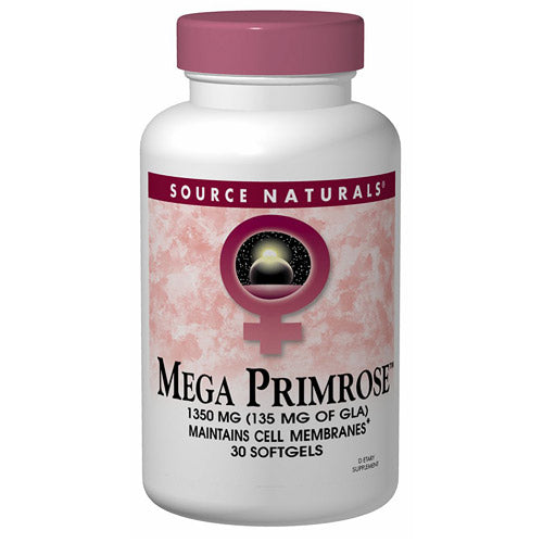 Mega Primrose 1350mg Eternal Woman (Evening Primrose Oil) 30 softgels from Source Naturals