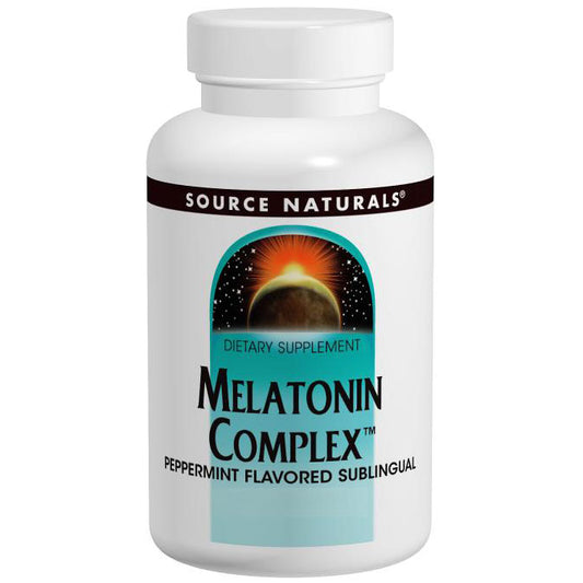 Melatonin Complex Sublingual Peppermint 100 tabs from Source Naturals