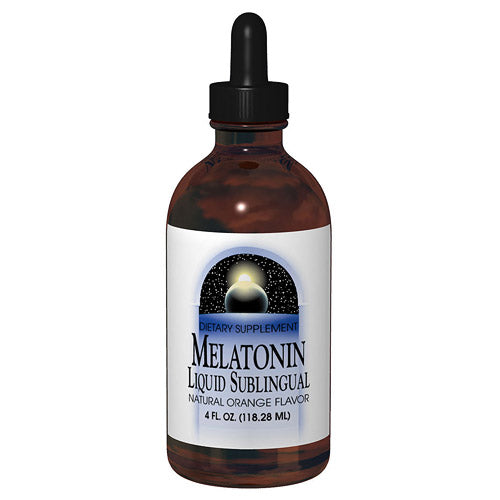 Melatonin Liquid Orange Sublingual 4 fl oz from Source Naturals