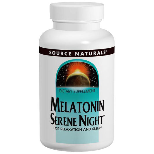 Melatonin Serene Night 3 mg, 120 Tablets, Source Naturals