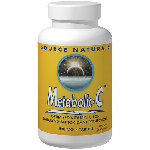 Metabolic C 500 mg Tabs, 180 Tablets, Source Naturals