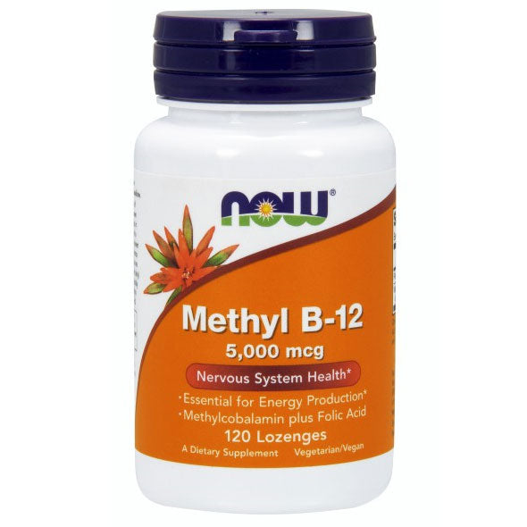 Methyl B-12 5000 mcg, 120 Lozenges, NOW Foods