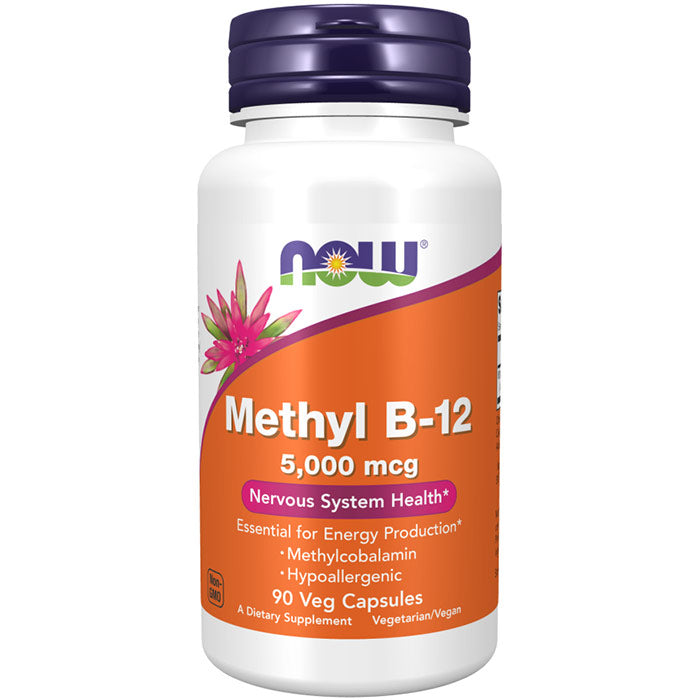 Methyl B-12 5000 mcg, 90 Veg Capsules, NOW Foods