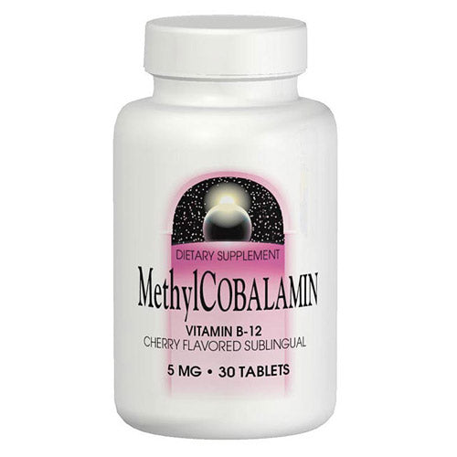 Methylcobalamin Vitamin B12 (Vitamin B-12) Sublingual Cherry 1mg 120 tabs from Source Naturals