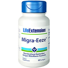 Migra-Eeze, Butterbur Ginger Riboflavin Formula, 60 Softgels, Life Extension