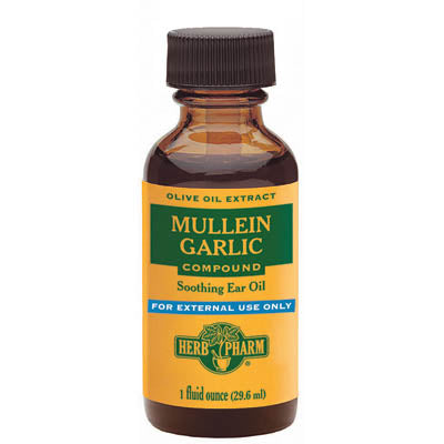 Mullein - Garlic Compound (Ear Drops) Liquid, 1 oz, Herb Pharm