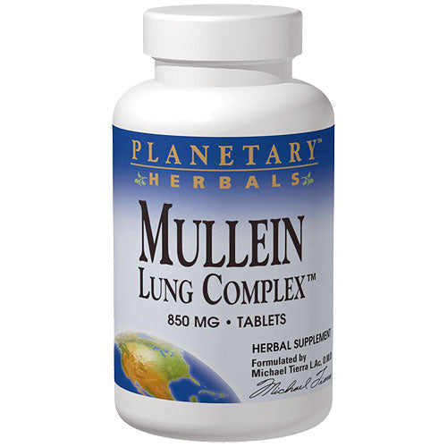 Mullein Lung Complex, Botanical Support, 90 Tabs, Planetary Herbals