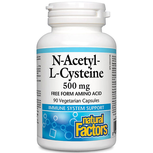 N-Acetyl-L-Cysteine 500 mg, 90 Vegetarian Capsules, Natural Factors