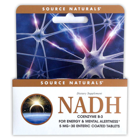 NADH 5mg, 30 Tablets, Source Naturals