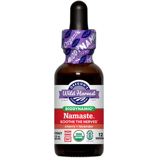 Namaste, Biodynamic Herbal Tonic, Soothe the Nerves, 1 oz, Oregon's Wild Harvest
