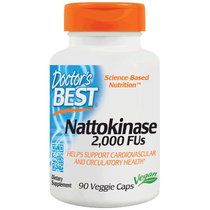 Nattokinase 2,000 FUs, 90 Vegetarian Capsules, Doctor's Best