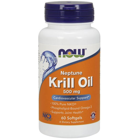 Neptune Krill Oil 500 mg NKO, 60 Softgels, NOW Foods