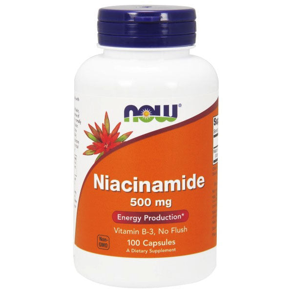 Niacinamide (B-3) 500mg 100 Caps, NOW Foods