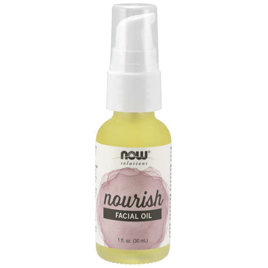 Nourish Facial Oil, 1 oz, NOW Foods