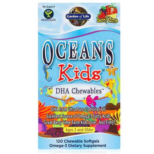 Oceans Kids DHA Chewables, 120 Chewable Softgels, Garden of Life