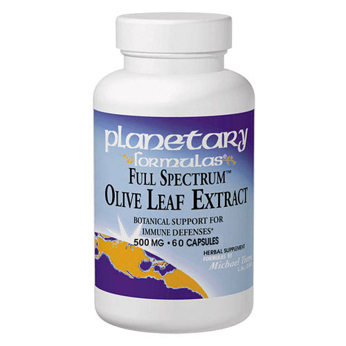 Olive Leaf Extract 825mg Full Spectrum 60 tabs, Planetary Herbals