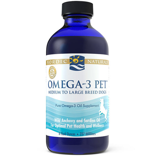 Omega-3 Pet Liquid Fish Oil, Medium to Large Breed Dogs, 8 oz, Nordic Naturals