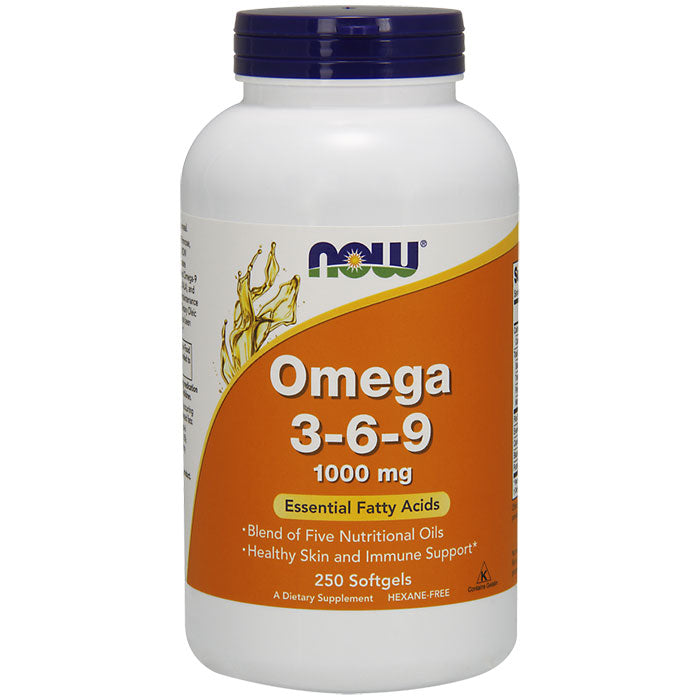 Omega 3-6-9 1000 mg, Value Size, 250 Softgels, NOW Foods