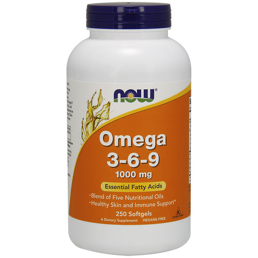 Omega 3-6-9 1000 mg, Value Size, 250 Softgels, NOW Foods