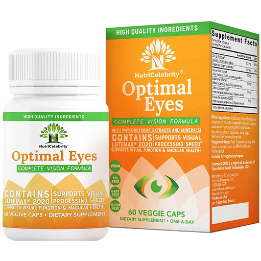 Optimal Eyes, 60 Veggie Capsules, NutriCelebrity