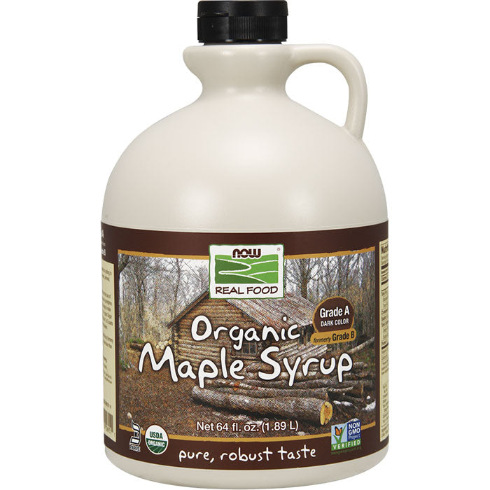 Organic Maple Syrup, Grade A Dark Color, Value Size, 64 oz, NOW Foods