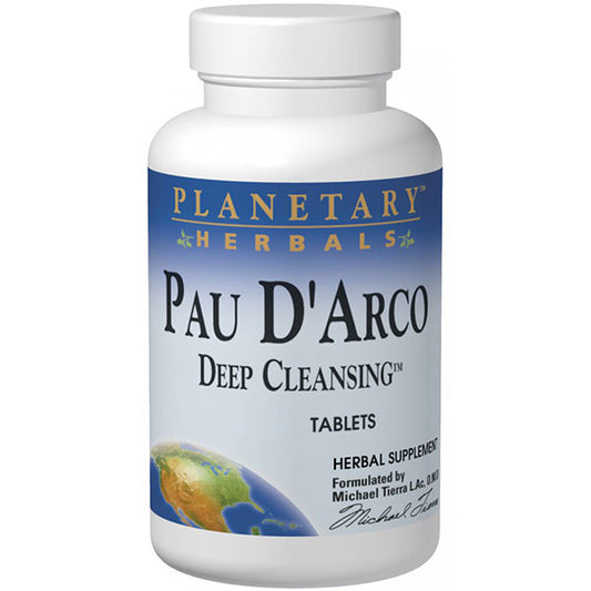 Pau D'Arco Deep Cleansing 72 tabs, Planetary Herbals