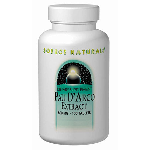 Pau D'Arco Extract 500mg 100 tabs from Source Naturals