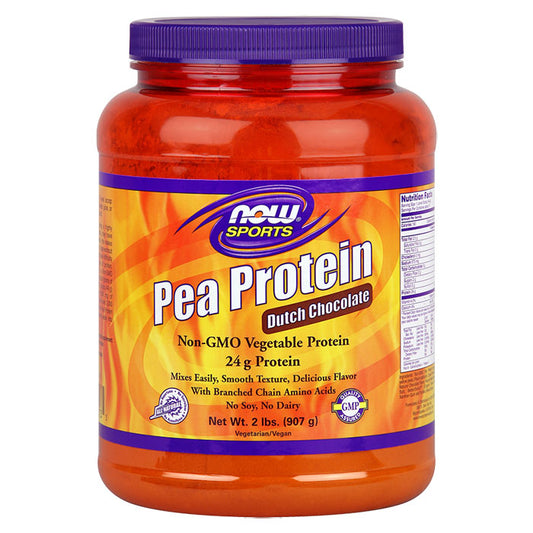 Pea Protein - Dutch Chocolate, 2 lb, NOW Foods