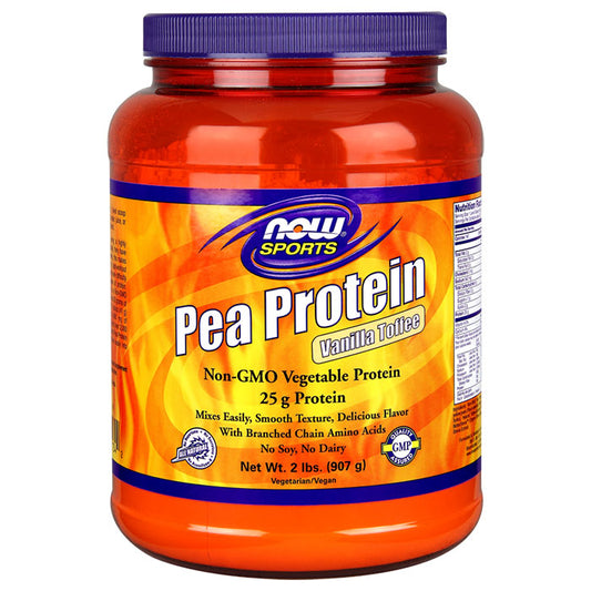 Pea Protein - Vanilla Toffee, 2 lb, NOW Foods
