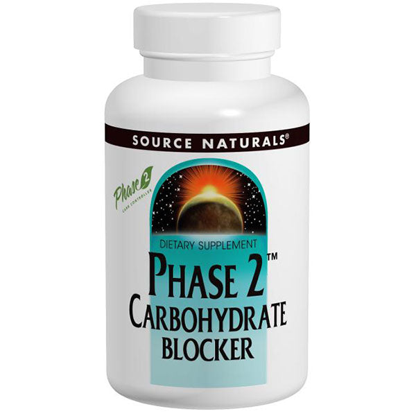 Phase 2 Carbohydrate Blocker (Carb Blocker) 500mg 120 tabs from Source Naturals