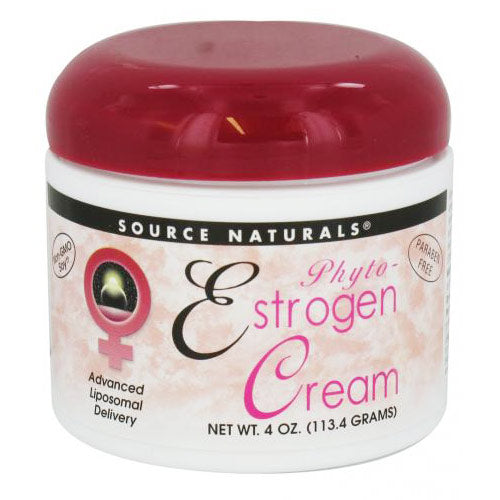 Phyto-Estrogen Cream (Phytoestrogen Cream) Liposome, 4 oz, Source Naturals