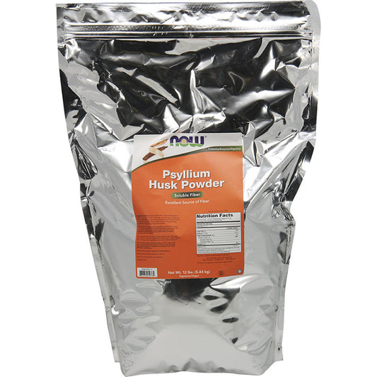 Psyllium Husk Powder, 12 lb, NOW Foods