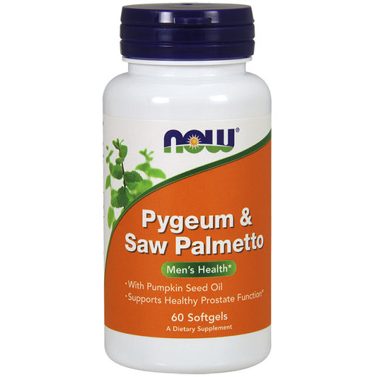 Pygeum & Saw Palmetto, With Pumpkin Seed Oil, 60 Softgels, NOW Foods