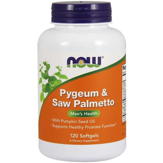 Pygeum & Saw Palmetto, Value Size, 120 Softgels, NOW Foods