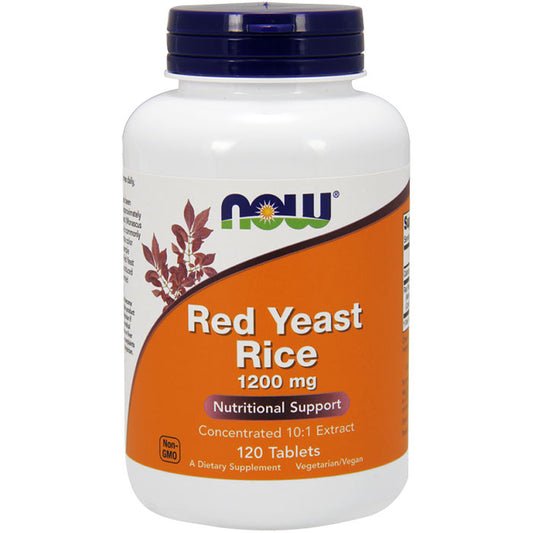 Red Yeast Rice 1200 mg, Value Size, 120 Tablets, NOW Foods