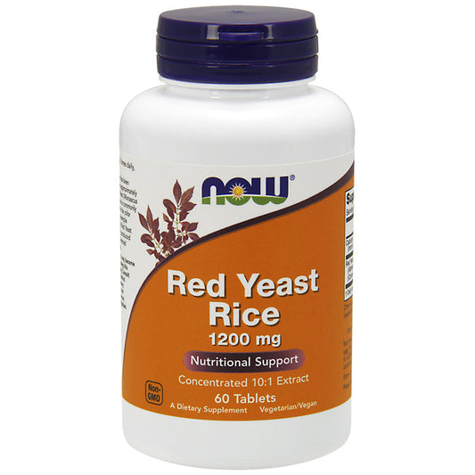 Red Yeast Rice 1200 mg, 60 Tablets, NOW Foods