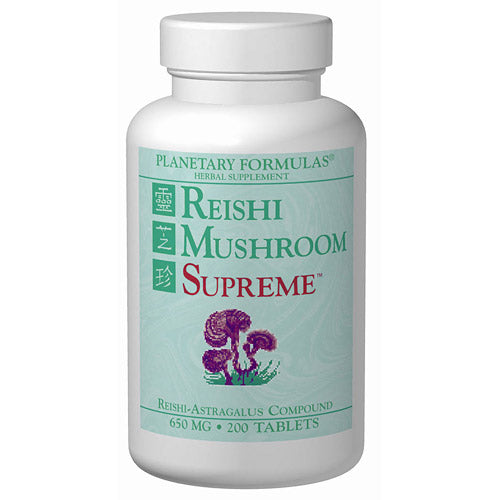 Reishi Mushroom Supreme (Reishi-Astragalus Complex) 50 tabs, Planetary Herbals