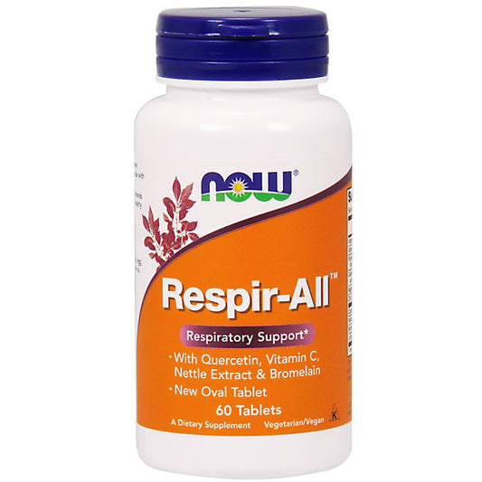 Respir-All, Respiratory Support, 60 Vegetarian Tablets, NOW Foods