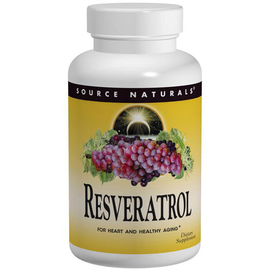Resveratrol 40 mg Tabs, 8% Standardized Extract, 120 Tablets, Source Naturals