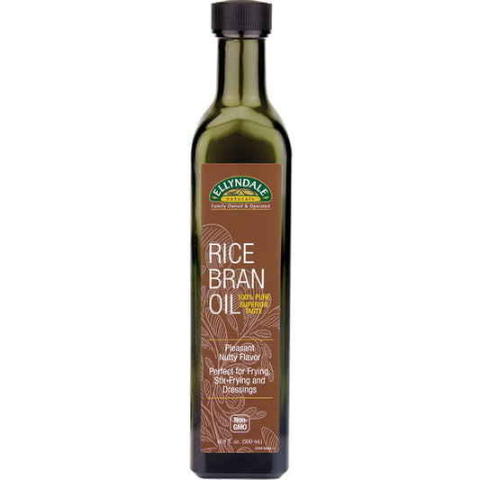 Ellyndale Naturals Rice Bran Oil, 16 oz x 6 Bottles, NOW Foods