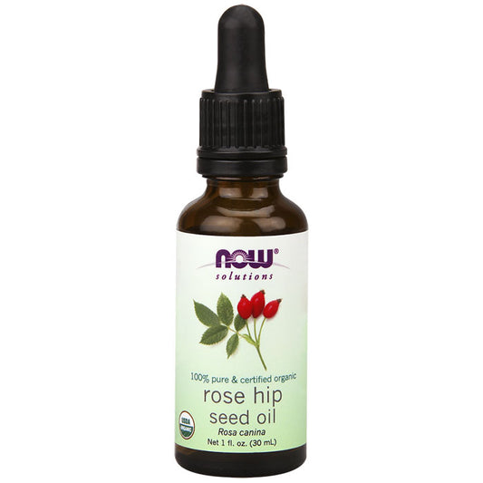 Rose Hip Seed Oil Certified Organic, 1 oz, NOW Foods
