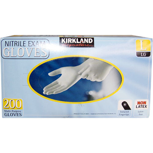 Nitrile Exam Gloves, Latex-Free, Multi-Purpose Gloves 200 pcs (Medium, Small or Large)