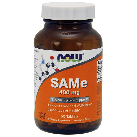 SAMe 400 mg (SAM-e), 60 Tablets, NOW Foods