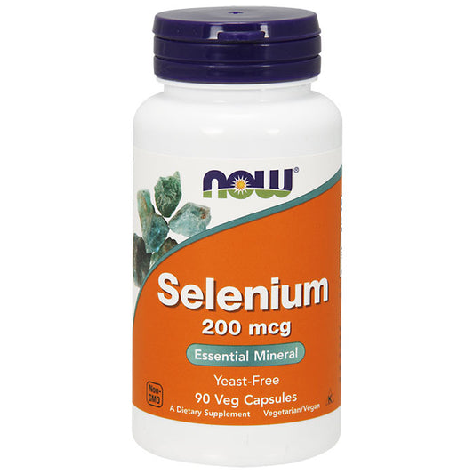 Selenium 200 mcg Yeast Free, 90 Capsules, NOW Foods