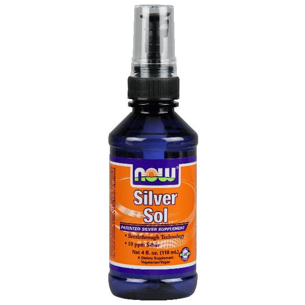 Silver Sol Spray, 10 ppm, 4 oz, NOW Foods