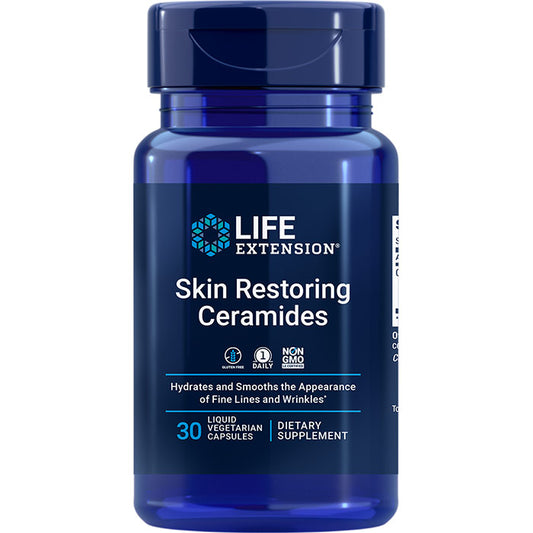 Skin Restoring Ceramides, 30 Liquid Vegetarian Capsules, Life Extension