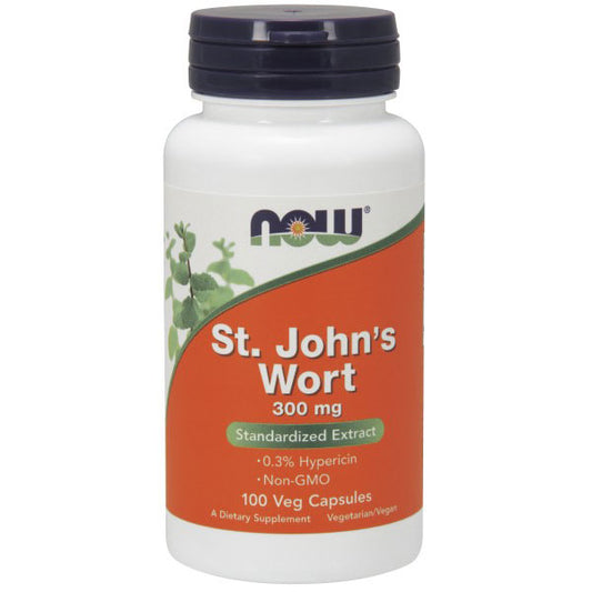 St. John's Wort 300 mg, 100 Veg Capsules, NOW Foods
